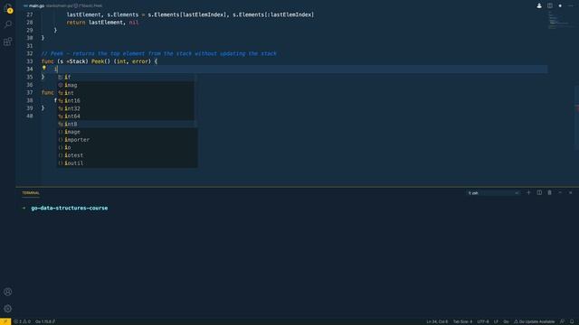 11 - Implementing a Stack in Go