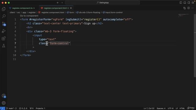 54 - Adding a register form