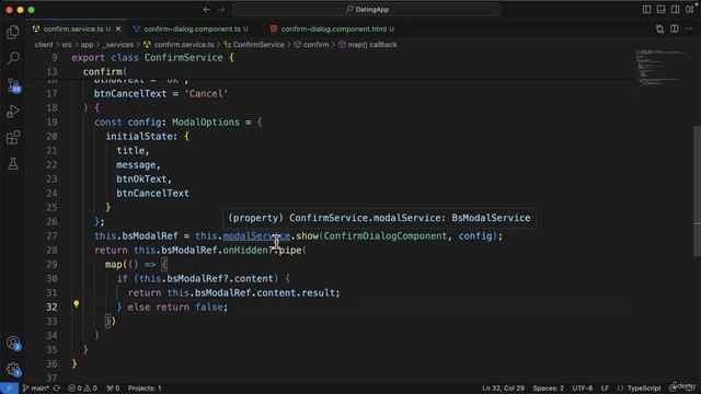 239 - Adding a confirmation service to the angular app part 2