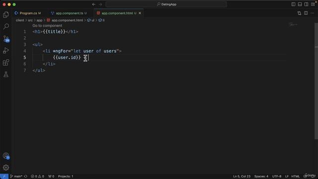 25 - Displaying the fetched users in the browser
