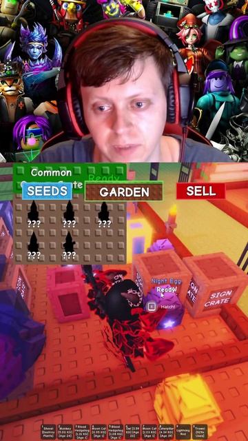 РОБЛОКС - ВЫРАСТИ САД ОТКРЫВАЮ НОЧНЫЕ ЯЙЦА #denisenplay #roblox #growagarden