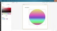 Сложный градиент фигур в редакторе Flyvi