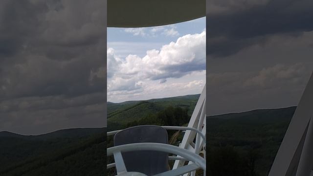 На вершине горы Колесо обозрения