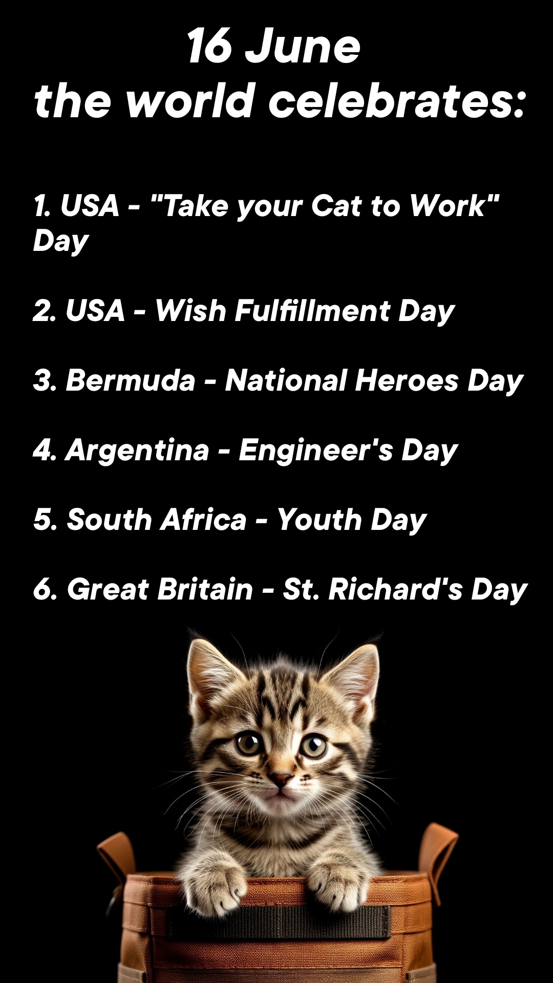 16 June the world celebrates #holiday #happy #popular #june
