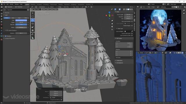 Blender для начинающих - Настройка света и материалов | Урок 6