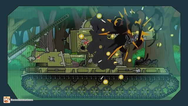 HomeAnimations – Мультики про танки  Магический апгрейд： Починил голову, но челюсть решила отомстить
