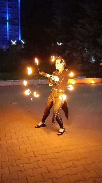 Горящие веера. Группа BANG. Анастасия.