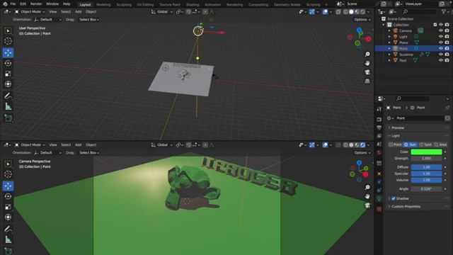 Уроки Blender с нуля / #7 – Материалы, текст, освещение