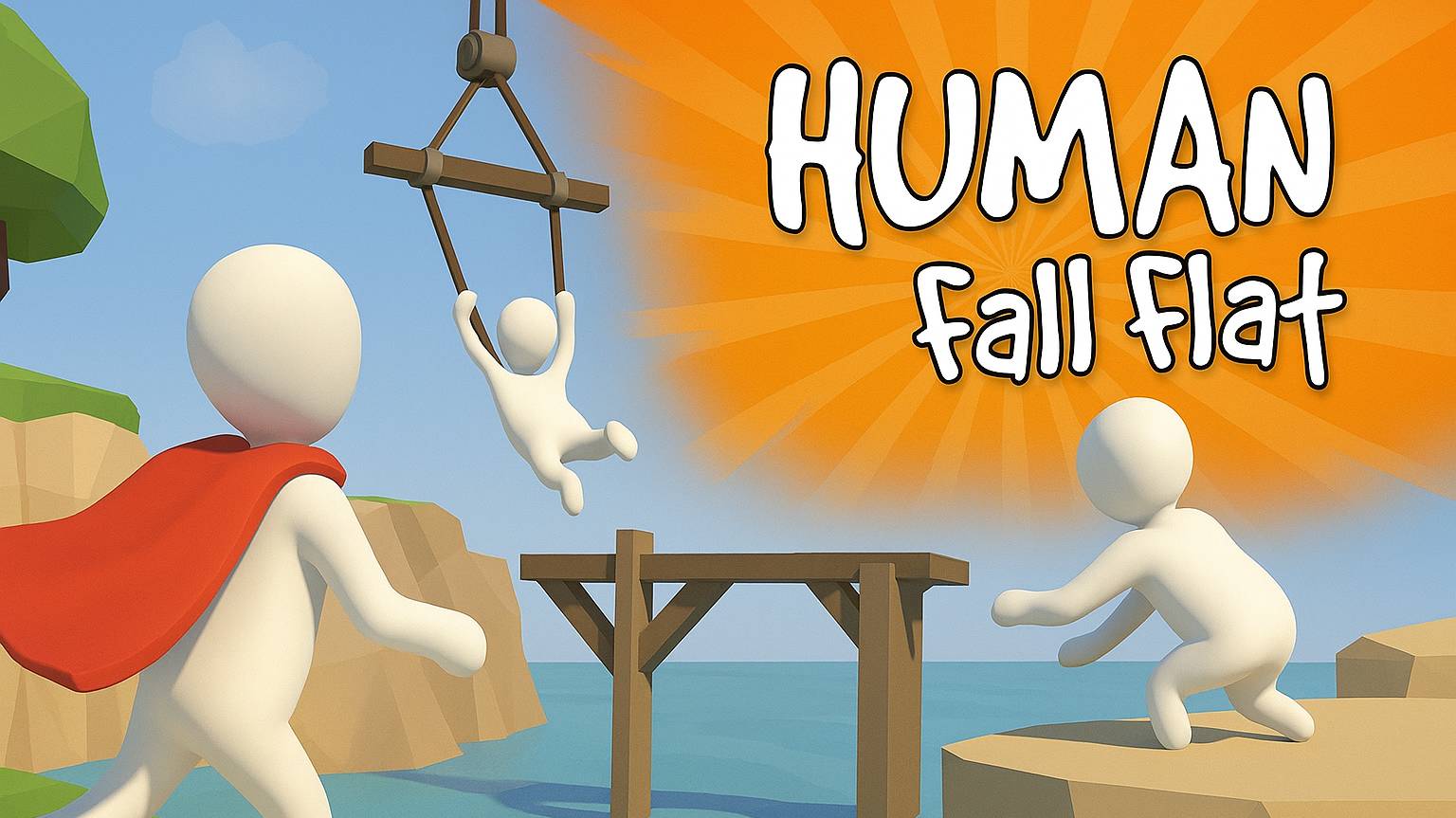 Epic moments in Human Fall Flat NEW LOCATION