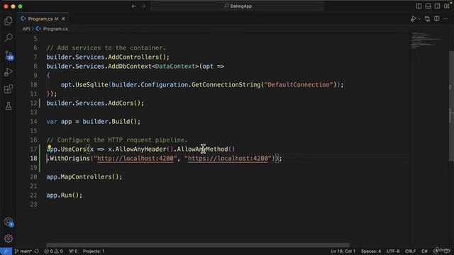 24 - Adding CORS support in the API