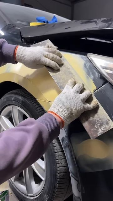 Car body repainting process #shorts