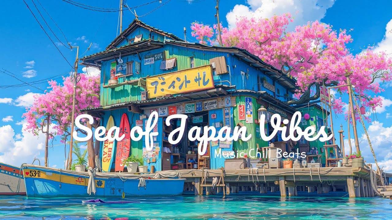 Sea of Japan Vibes 🌊 Lofi Chill Beats & Nature Sounds for Study & Mindfulness, Lofi Ocean Breeze