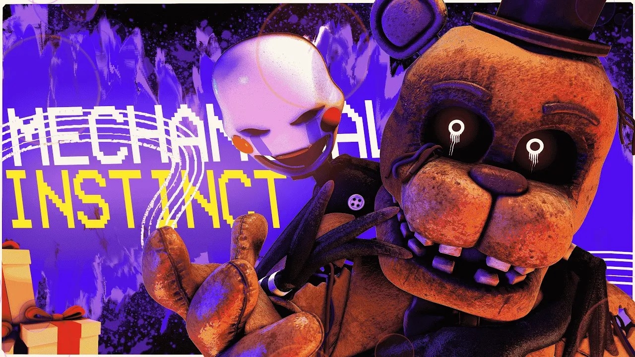 (Автор Plasma/Youtube)FNAF/SFM/B3D/C4D ▶ Mechanical Instinct collab