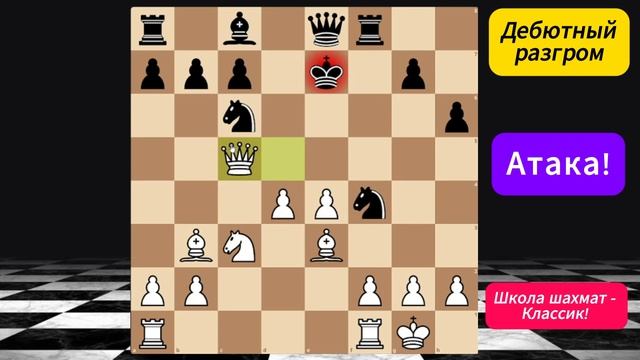 Долго думаешь - быстро проигрываешь мат в 1 ход. Уроки по шахматам