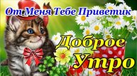 Доброе Утречко🌞 Позитива и Добра! Замечательного Дня! Мой Приветик для Тебя🤗