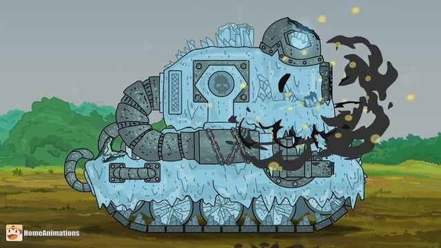 HomeAnimations – Мультики про танки  Безликий Крейсер vs Холодок ： Боевое крещение !