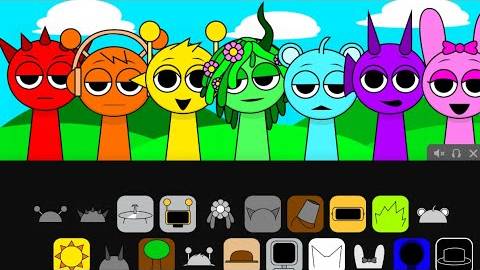 incredibox sprunki in rainbow order.
