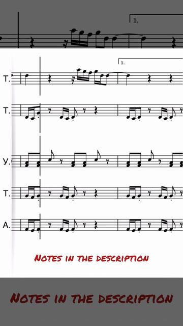 Rag'n'Bone - Human(Brass Ensemble Notes)