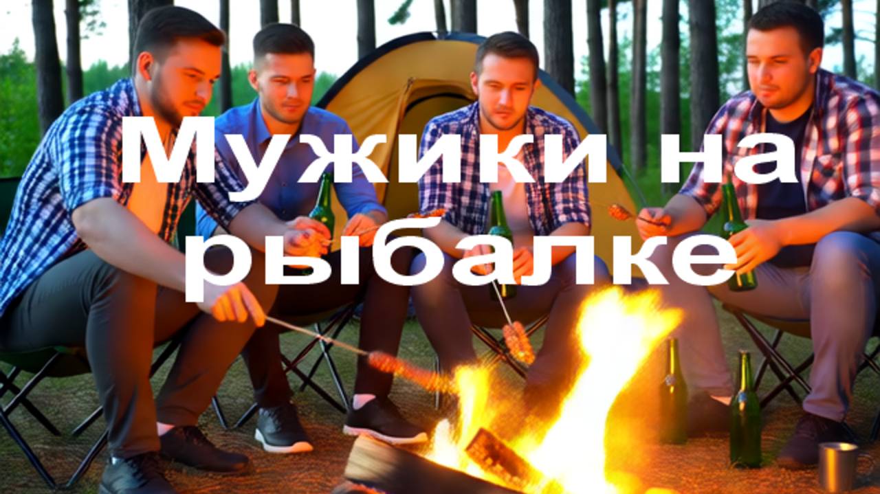 Мужики на рыбалке