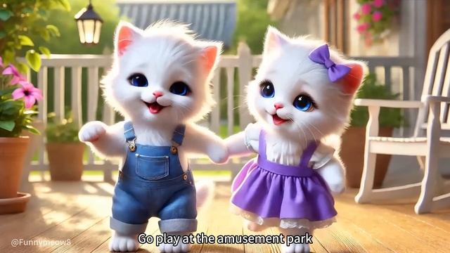 Котенок столкнулся с мутировавшим монстром-школьным автобусом по дороге в школу