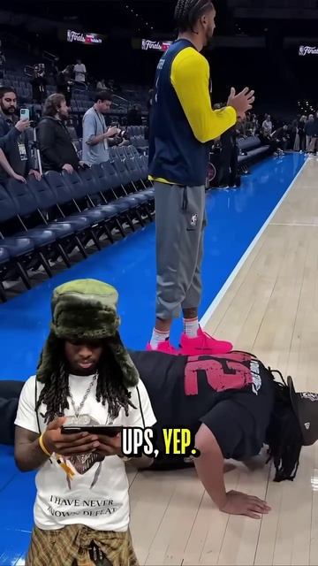 Kai Cenat reacts to Agent’s NBA Finals Media Day performance