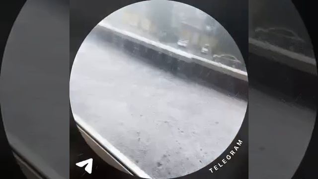 Град и дождь в Москве