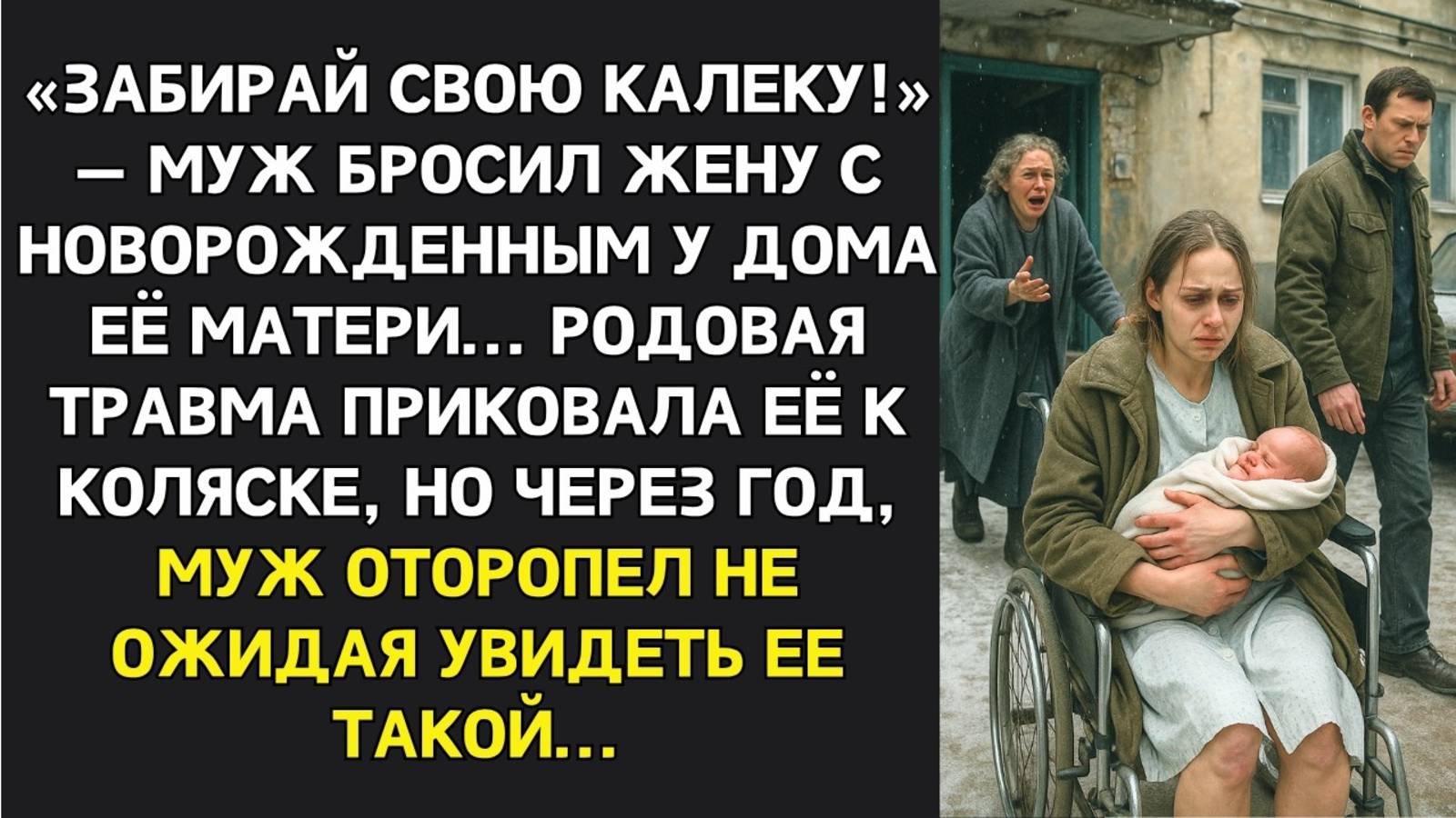 Истории из жизни. Муж привез жену из роддома к её матери Аудио рассказы, Жизненные истории слушать
