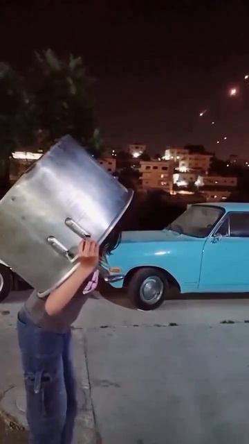 На видео попал Железный купол.