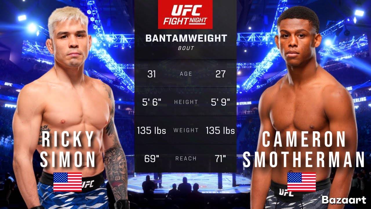 РИКИ САЙМОН ПРОТИВ КЭМЕРОНА СМАТЕРМАНА ПОЛНЫЙ БОЙ UFC НА ESPN 69