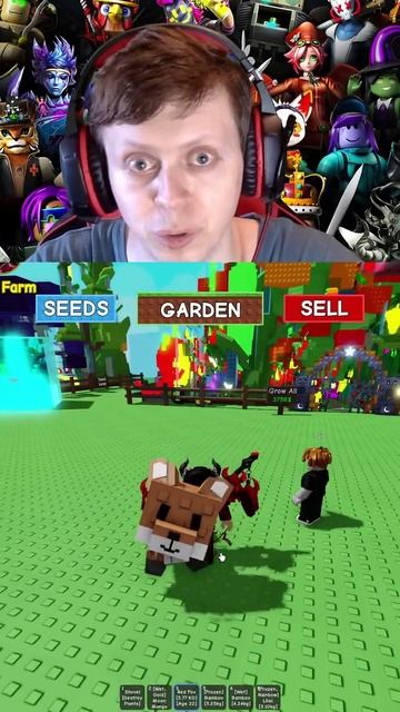 ROBLOX GROW A GARDEN ПОДАРИЛИ ЛИСУ #denisenplay #roblox #growagarden