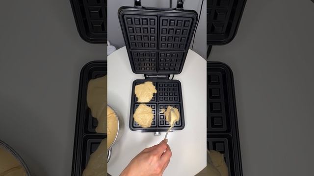 Правильное выпекание венских вафель (в вафельнице на 4-ре вафли)