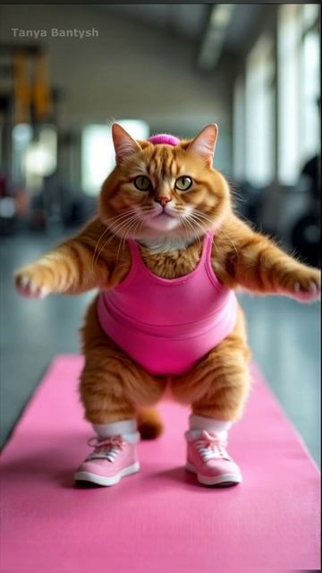 Фитнес по-котячьи!