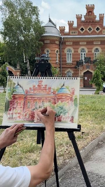 Рисуем на пленэре, Иркутск, день 223.