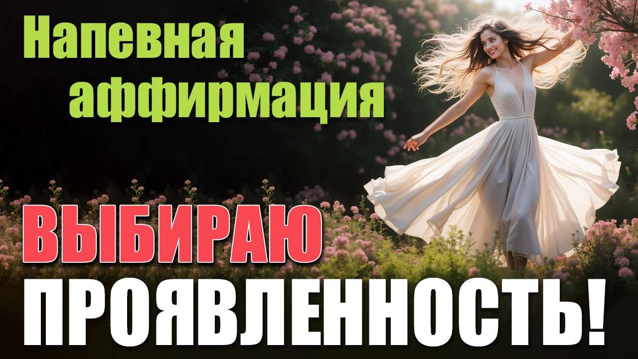 🎵"ВЫБИРАЮ ПРОЯВЛЕННОСТЬ" - НАПЕВНАЯ АФФИРМАЦИЯ🎵