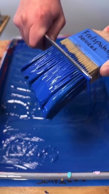 Easy way to clean paint brushes #shorts