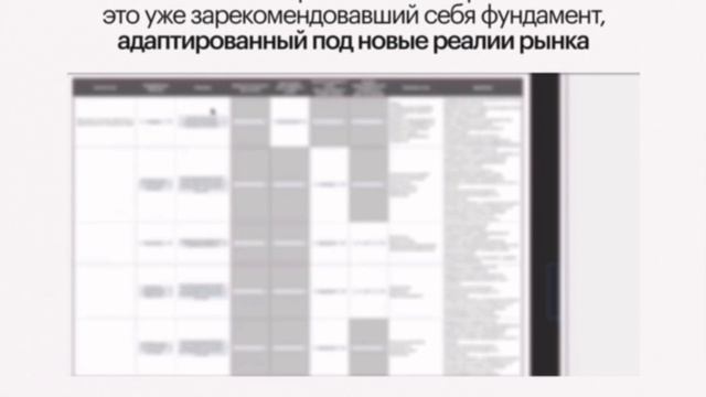 Таблица-классификатор с ключевыми контентными единицами