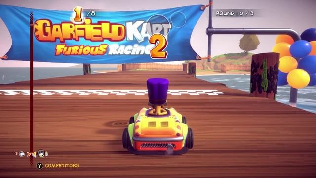 8 персонажей, 16 трасс — обзор Garfield Kart Furious Racing
