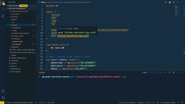 16 - Implementing the Delete Rocket Handler
