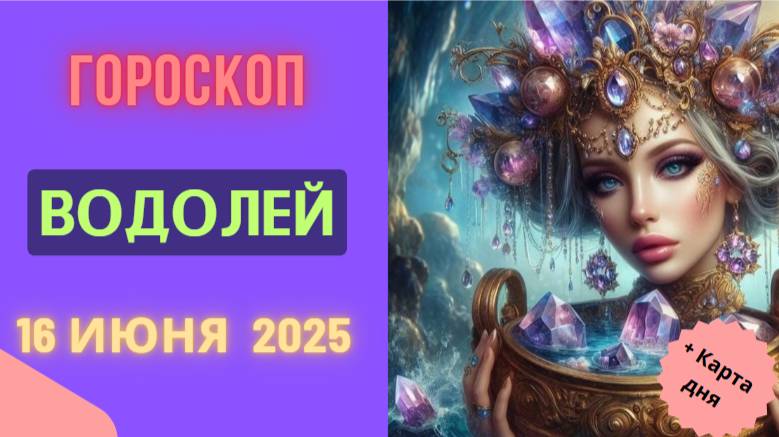 ♒ ГОРМОСКОП НА СЕГОДНЯ 16 ИЮНЯ 2025 ДЛЯ ВОДОЛЕЕВ — ИННОВАЦИИ И ГЛУБОКИЕ РАЗМЫШЛЕНИЯ