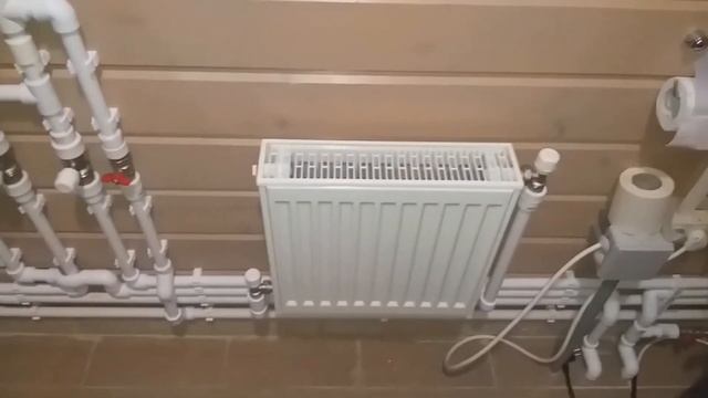 Как подключить электрический одноконтурный котёл . Отопление в деревянном доме из клеёного бруса.