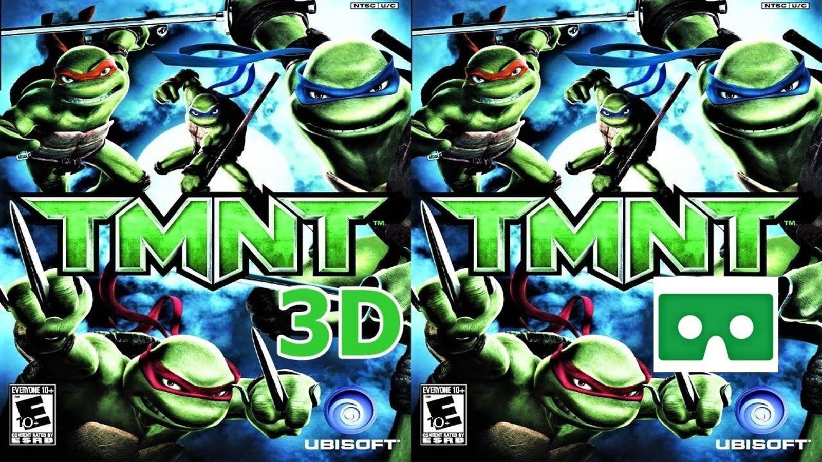 TMNT 3D video SBS VR google cardboard 1