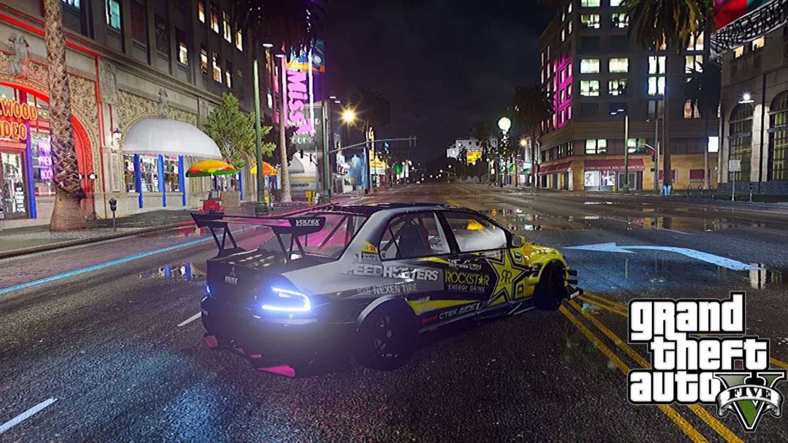 😎🌃 Дрифт по ночному Лос-Сантосу в ГТА 5 (Grand Theft Auto V) 🚗💨