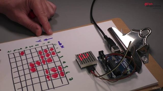 13. 8x8 LED matrix display