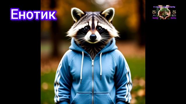 Енота одеть спортивный костюмчик.