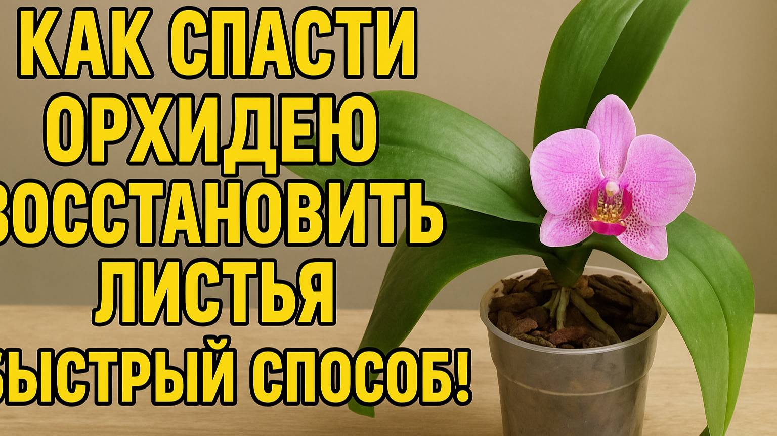 Как восстановить орхидею? Спасаем листья и тургор быстро!