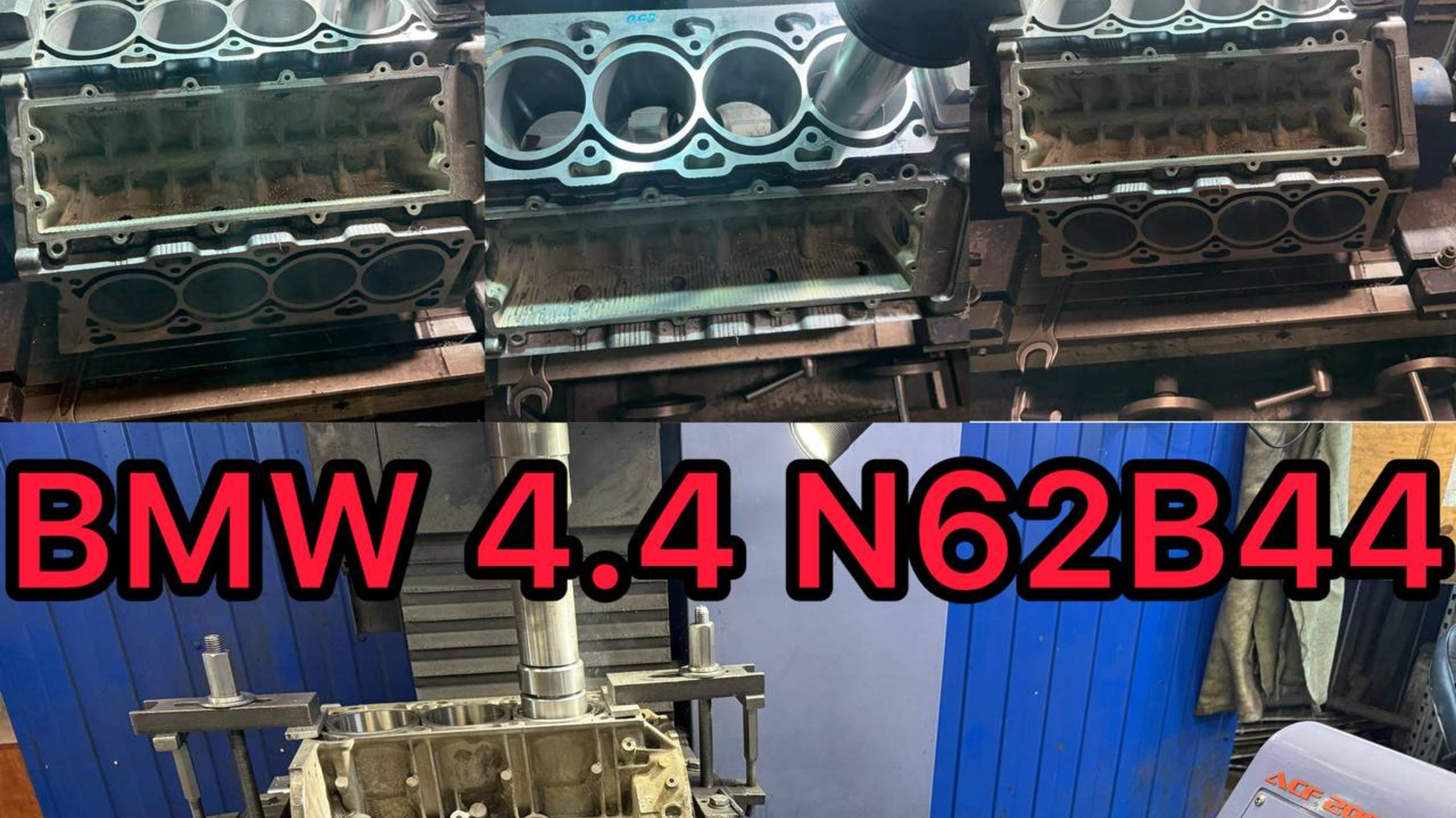 Гильзовка блока BMW 545 645 745 X5 4.4 N62B44 N62 Расточка Фрезеровка БМВ 545, 645, 745, Х5 4,4