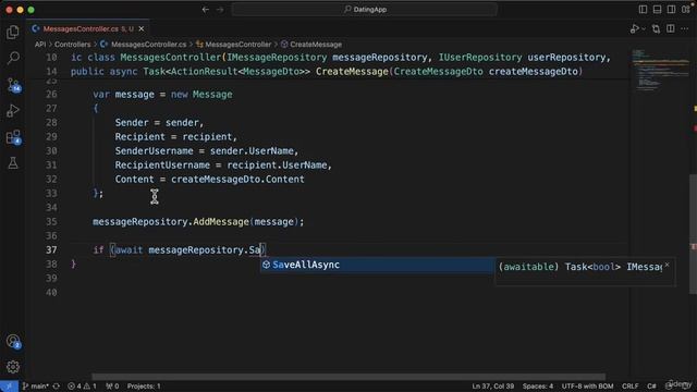 181 - Adding a message controller