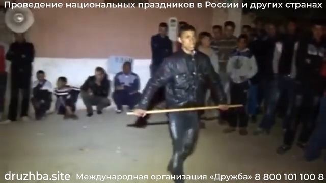 Танец регада марокканский, мужской. Traditional dance in Morocco — Reggada from Tourirt