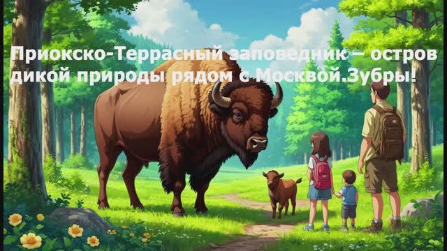 Приокско-Террасный заповедник – остров 
дикой природы рядом с Москвой.Зубры!