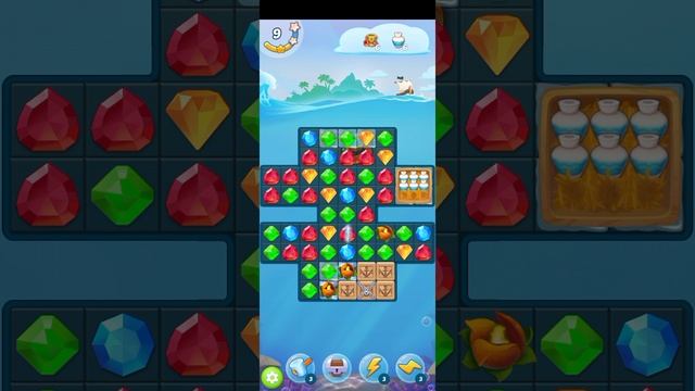 МОБИЛЬНАЯ ИГРА СОКРОВИЩА ПИРАТОВ - ТРИ В РЯД — УРОВЕНЬ 15